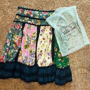 Matilda Jane Good Hart Floral Weekender Skirt size S